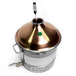 Boiler with Copper M1 lid 3 for moonshine still distiller 25 Liter (6,6 gal)