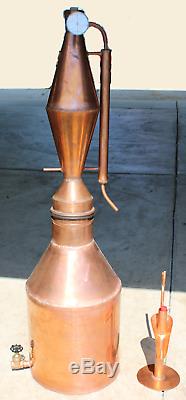 Brand NEW 10 Gallon Copper Alcohol Moonshine Still with Expansion Joint & Parrot