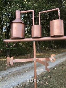 COPPER MOONSHINE STILL / Copper Weathervane/ Copper Whiskey Thief