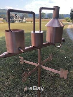 COPPER MOONSHINE STILL / Copper Weathervane/ Copper Whiskey Thief