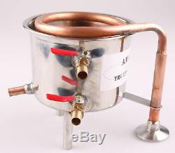 Coil Cooling Pot Stainless Steel/ Copper(For 2 Pots Moonshine still / Distiller)