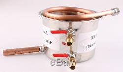 Coil Cooling Pot Stainless Steel /Copper(For 3 Pots Moonshine still / Distiller)