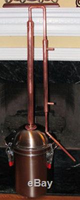 Copper Alcohol Moonshine Ethanol Still E-85 Reflux 11 Gallon Stainless Boiler