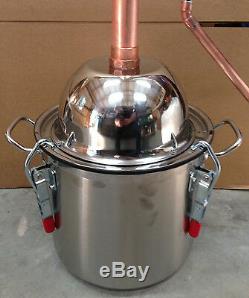 Details about   Copper Alcohol Moonshine Ethanol Still E-85 Reflux HD5 Gallon Stainless Boiler 
