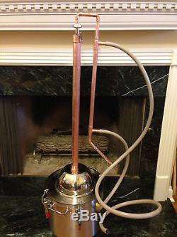 Copper Alcohol Moonshine Ethanol Still E-85 Reflux HD8-30 8 Gal Stainless Boiler