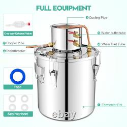 Copper Alcohol Moonshine Ethanol Still Spirits Boiler Water Distiller 5 Gal 20L