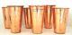 Copper Beakers Set 6 Lot Vase Shot Glasses Beer Sake Vintage Metal Gyuh