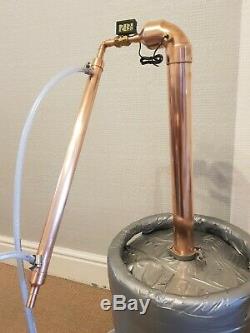 Copper Distiller 2 Pot Still Moonshine Alcohol Column Handmade Home Brew