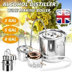 Copper Distiller Moonshine 5GAL 8GAL Ethanol Alcohol Water Still Boiler UK STOCK