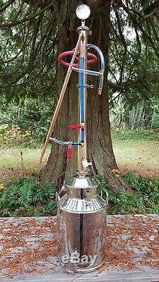 Copper Moonshine Still Beer Keg Kit Water Distiller Reflux Column Alcohol