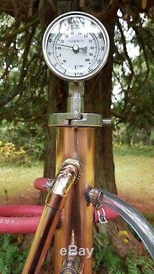 Copper Moonshine Still Distiller Reflux Column 2 Piece Column 2