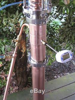 Copper Moonshine Still Liquid Management Bokakob Reflux Ethanol 2 fits beer keg