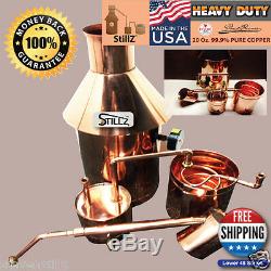 Copper Moonshine Still-Thumper and Worm-Heavy Copper! 6 GallonWe build The BEST