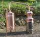 Copper Moonshine Still With Gas Heater Handmade European 0.8 Gallon 3 Liter