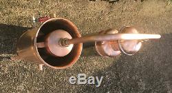 Copper Moonshine Still with Gas Heater Handmade European 0.8 Gallon 3 Liter