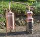 Copper Moonshine Still With Gas Heater Handmade European 5 Liter 1.3 Gallon