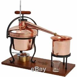 Copper Pot Distiller HighQuality Home Brew Spirit Moonshine Alcohol Making Still