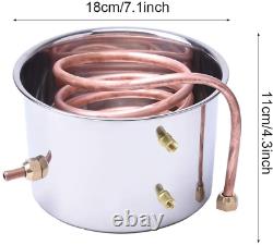 Copper Tube Moonshine Still Spirits Water Alcohol Distiller Home Brew Wine 3Gal