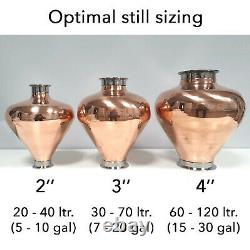 Copper alembic whiskey moonshine helmet Column still Onion Bulb 3