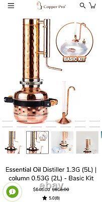 Copper moonshine still 1.3G (5L)