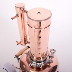 Copper moonshine still Distillation equipment Flavor alcohol 1,32 gal 5 l