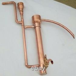 Copper proofing Parrot Head for distilling spirits / moonshine, with a drain tap