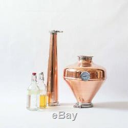 Copper whiskey helmet & Column Onion Bulb 4 Flute still Moonshine Distiller set