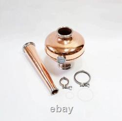 Copper whiskey helmet Column Onion Bulb 4 Flute still Moonshine Distiller set