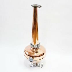 Copper whiskey helmet & Column Onion Bulb 4 Flute still Moonshine Distiller set