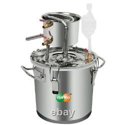 DIY 2-8 Gal Moonshine Still Alcohol Distiller Water Essential Oil Fermenter Keg