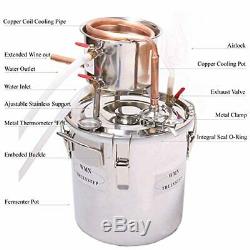 DIY 8 Gal 30 Liters Copper Alcohol Moonshine Stills Ethanol Still Spirits Boiler