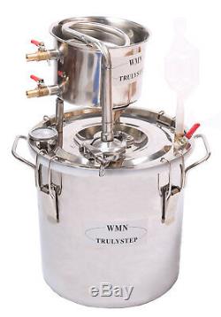 DIY Home Distiller Boiler Moonshine Still Spirits Water Alcohol Oil Brewing Kit