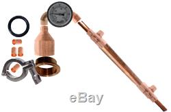 DIY Pot Still Kit Copper Pipe Moonshine Distilling Fits Beer Keg or Robobrew