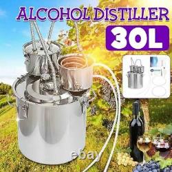 Distiller Moonshine Alcohol Still Stainless Copper Brew Water Wine Oil Brewing
