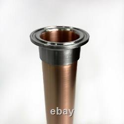 Distiller copper extension pipe 2 inch x 400 mm for moonshine still column