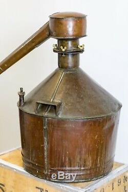 Early 20th Century Copper Spirit Whisky Gin Moonshine Still