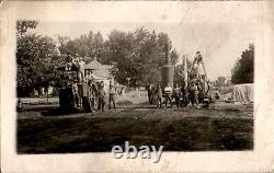 Early Steam Tractor and Moonshine Still RPPC Postcard