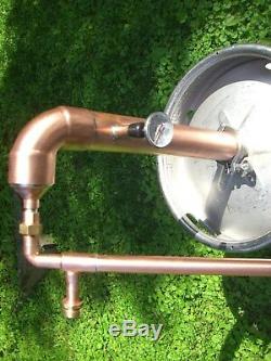 Easy Keg Kit Copper 2 inch Moonshine Pot Pipe Still Distillation Column