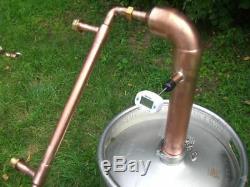 Easy Keg Kit Copper 2 inch Moonshine Pot Pipe Still Distillation Column