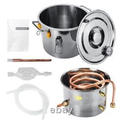 Efficient Moonshine Distiller Alcohol Stainless Copper Home Water Wine Brewing L