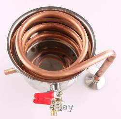 For 2 Pot Moonshine still / Distiller Coil Cooling Pot Copper / Stainless Steel