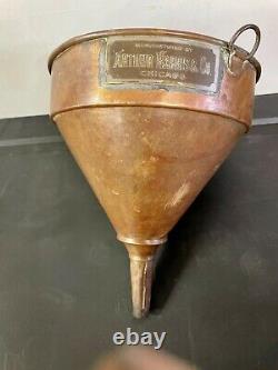 Funnel Copper Moonshine Still Antique Country Kitchen Decor Arther Harris & Co