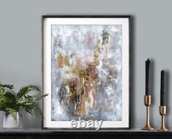 Gray Art Prints, Abstract Art, Modern Art, Original Painting Prints, Wall Decor