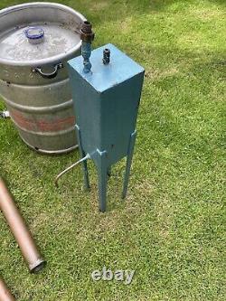 Hand Made Copper Pipe distiller with Condenser/ Cooler moonshine alcohol