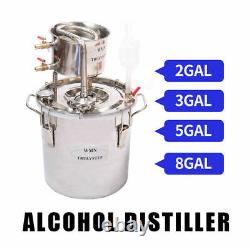Home Distiller Fermenter Keg Moonshine Still Spirits Water Alcohol Oil Brew Kit