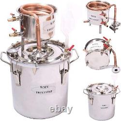 Home Distiller New 2 Gal 10 litres Copper Alcohol Wine Moonshine Still Spirits