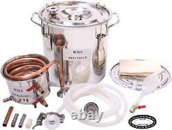 Home Distiller New 2 Gal 10 litres Copper Alcohol Wine Moonshine Still Spirits