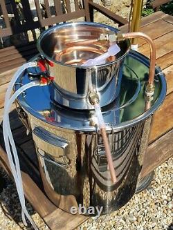 Home brew still, very easy to use and built from stainless steel and copper
