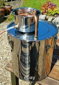 Home brew still, very easy to use and built from stainless steel and copper