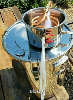 Home brew still, very easy to use and built from stainless steel and copper